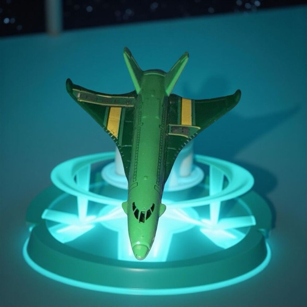 2006 Mattel Matchbox Sky Busters Hypersonic Jet Green Airplane Die-Cast Jet A21